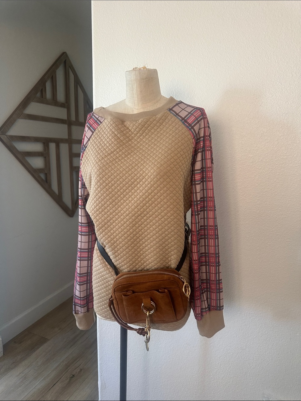 Plaid sweater